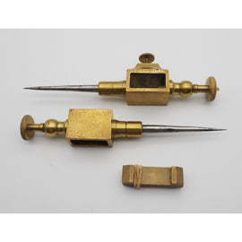 Superb Pair of Steel Tipped Brass Trammels