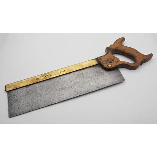 Good Mathieson 14" Brass Back Tenon Saw