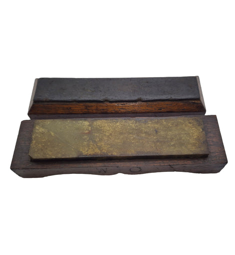 Superb Boxed Antique Washita Sharpening Stone