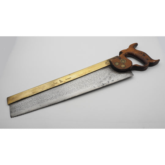 Rare Early 16" Brass Back Tenon Saw by Sorby
