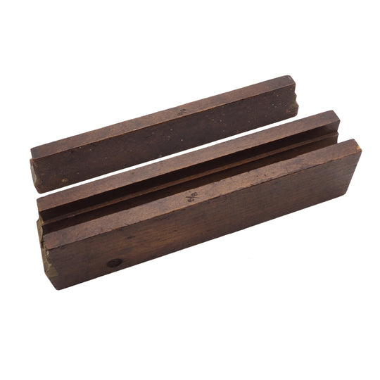 Good Pair of 5/8" Beech & Brass Sash Templates