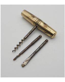 Vintage Brass Tool Pad With Tools
