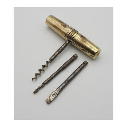 Vintage Brass Tool Pad With Tools