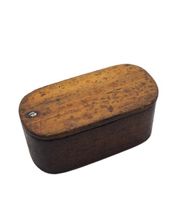19th Century Mahogany Grease Box