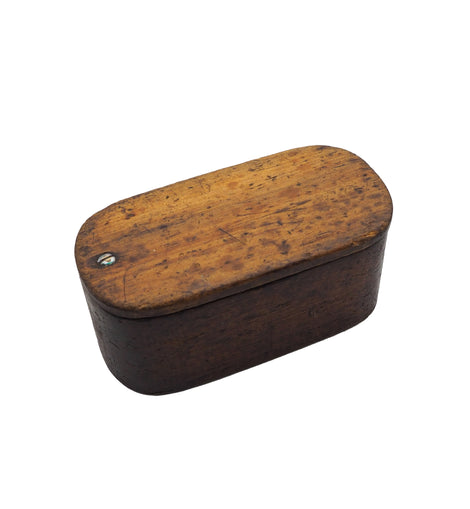 19th Century Mahogany Grease Box