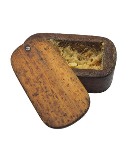 19th Century Mahogany Grease Box