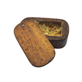 19th Century Mahogany Grease Box