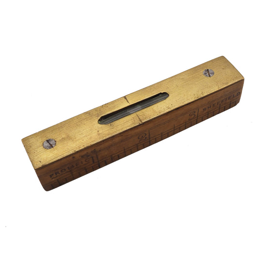 Rare 4" Boxwood Rule & Level by Prolific of Sheffield