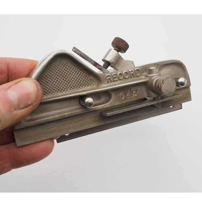 Record Sheffield No. 043 Rebate Plane. Boxed