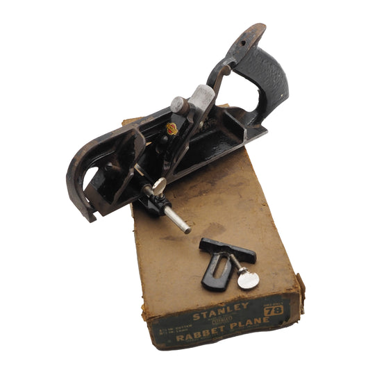 Early Boxed Stanley England No. 78 Rebate Plane