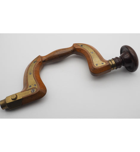 Superb Moulson Brothers Brass Inlaid Beech Brace