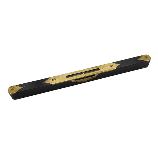 Superb 12" Ebony & Fancy Brass Level by Marples