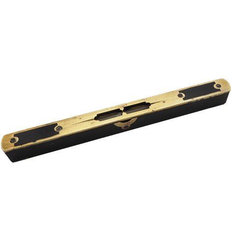 High Quality Ebony & Fancy Brass Inlaid Level