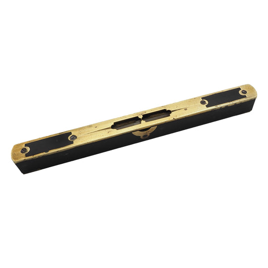 High Quality Ebony & Fancy Brass Inlaid Level