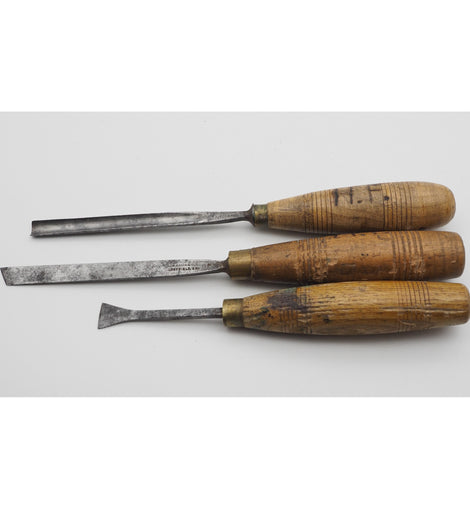 Set of 3 Small Addis Carving Chisels