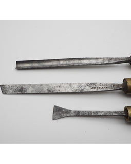 Set of 3 Small Addis Carving Chisels