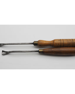 2 Good Antique Spoon Gouges by S. J. Addis