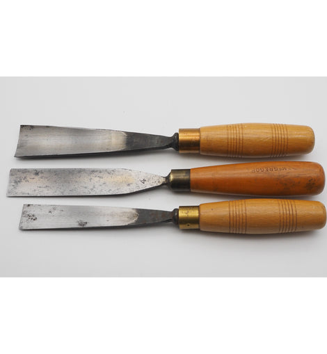 3 Superb Large Carving Gouges by H. Taylor & Marples