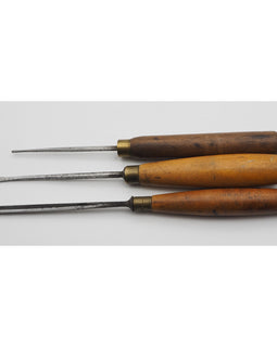 3 Small Vintage Carving Chisels