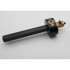 Fine Early Ebony & Brass Cutting Gauge