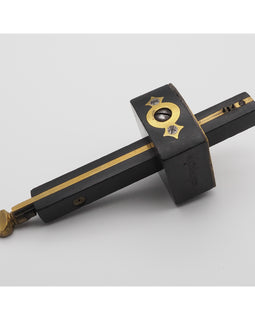 Good Ebony & Brass Mortice Gauge