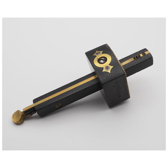 Good Ebony & Brass Mortice Gauge
