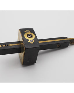 Good Ebony & Brass Mortice Gauge