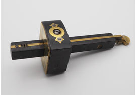 Good Ebony & Brass Mortice Gauge