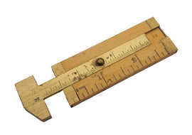 3" Boxwood & Brass Calliper Rule by Smallwood