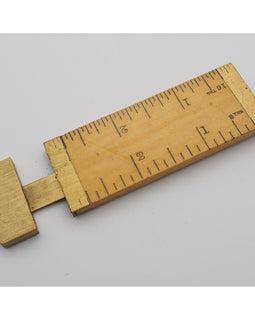 3" Boxwood & Brass Calliper Rule by Smallwood