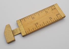 3" Boxwood & Brass Calliper Rule by Smallwood