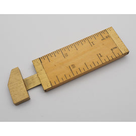 3" Boxwood & Brass Calliper Rule by Smallwood