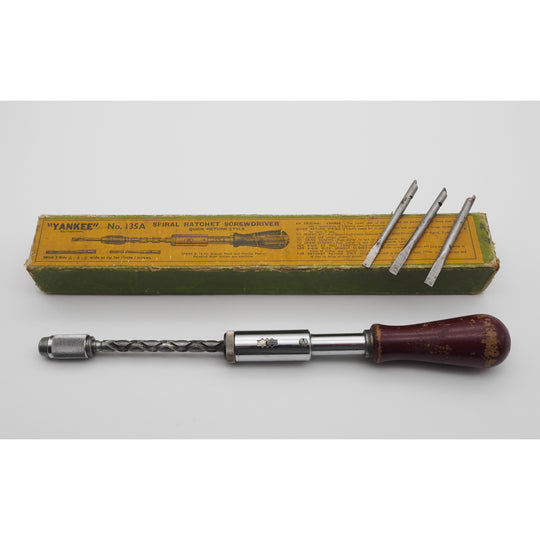 Fine Boxed Stanley England No. 135A Ratchet Screwdriver