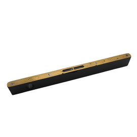 Good Preston Ebony & Brass Level & Plumb