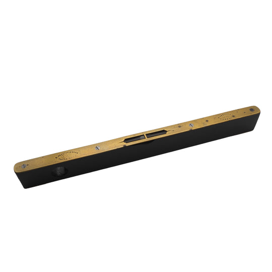 Good Preston Ebony & Brass Level & Plumb