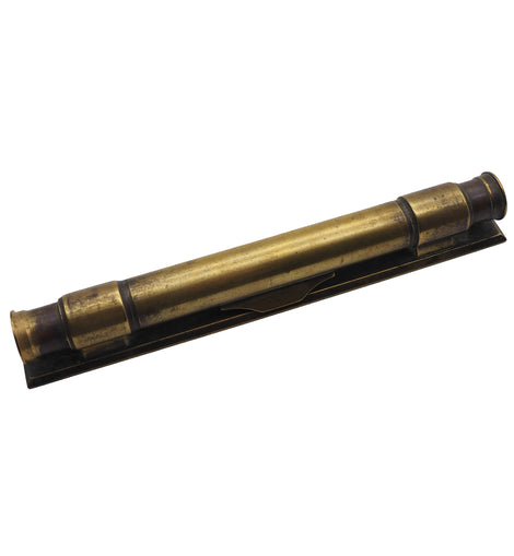 Unusual Continental Brass Level With Revolving Cover