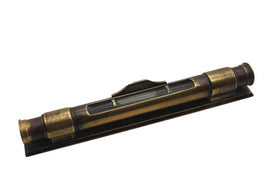 Unusual Continental Brass Level With Revolving Cover