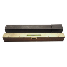 High Quality Walnut & Brass Level, Boxed