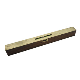 High Quality Walnut & Brass Level, Boxed