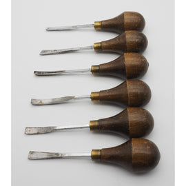 Good Set of 6 Gents Carving Chisels