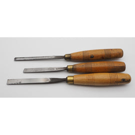 Three J. B. Addis, Sheffield Carving Gouges