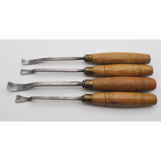 Good Set of 4 Spoon Chisels by Henry Taylor