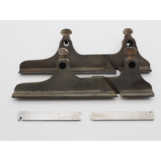 Pair of Record Sheffield No. 6 Round & Hollow Bases