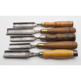 Six Good Large Cabinetmakers Gouges. Various Makers
