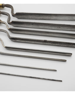 Superb Set of 8 Cranked Paring Gouges by Ashley Iles