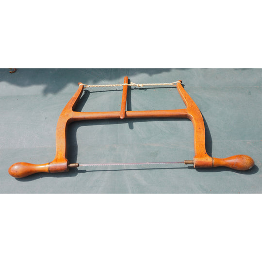 Fine 19th Century Beech Bow Saw. Complete & Original