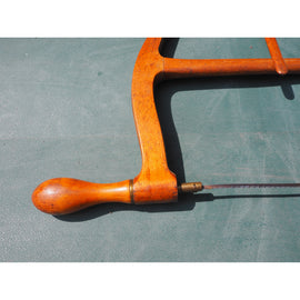 Fine 19th Century Beech Bow Saw. Complete & Original