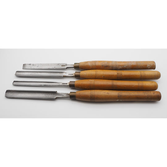 Good Set of 4 Turning Chisels by Stormont of Sheffield