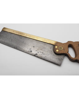 16" Long Henry Disston Brass Back Tenon Saw