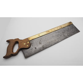16" Long Henry Disston Brass Back Tenon Saw